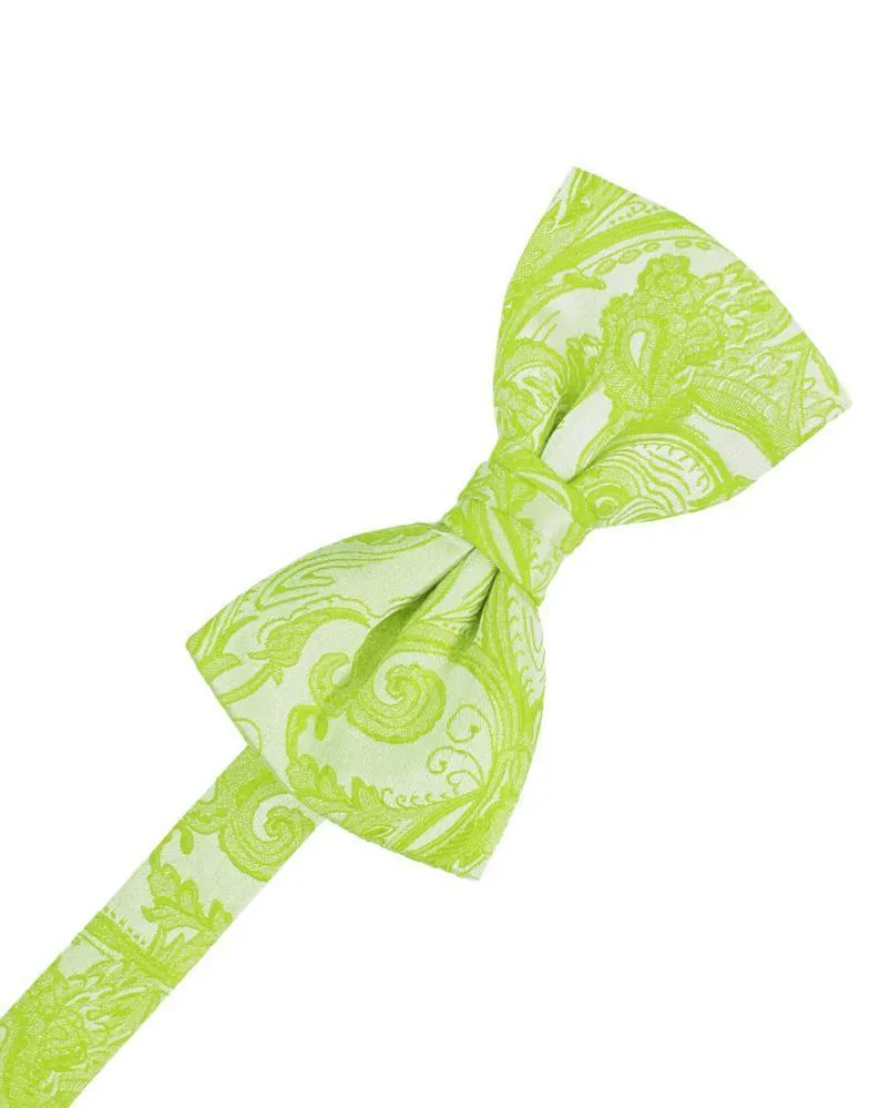 Lime Tapestry Kids Bow Tie