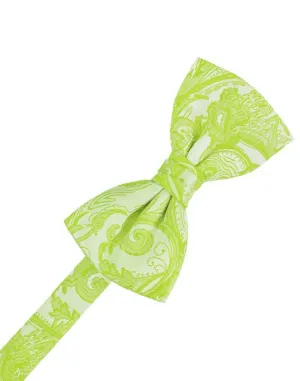 Lime Tapestry Kids Bow Tie