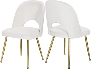 Logan Cream Velvet Dining Chair
