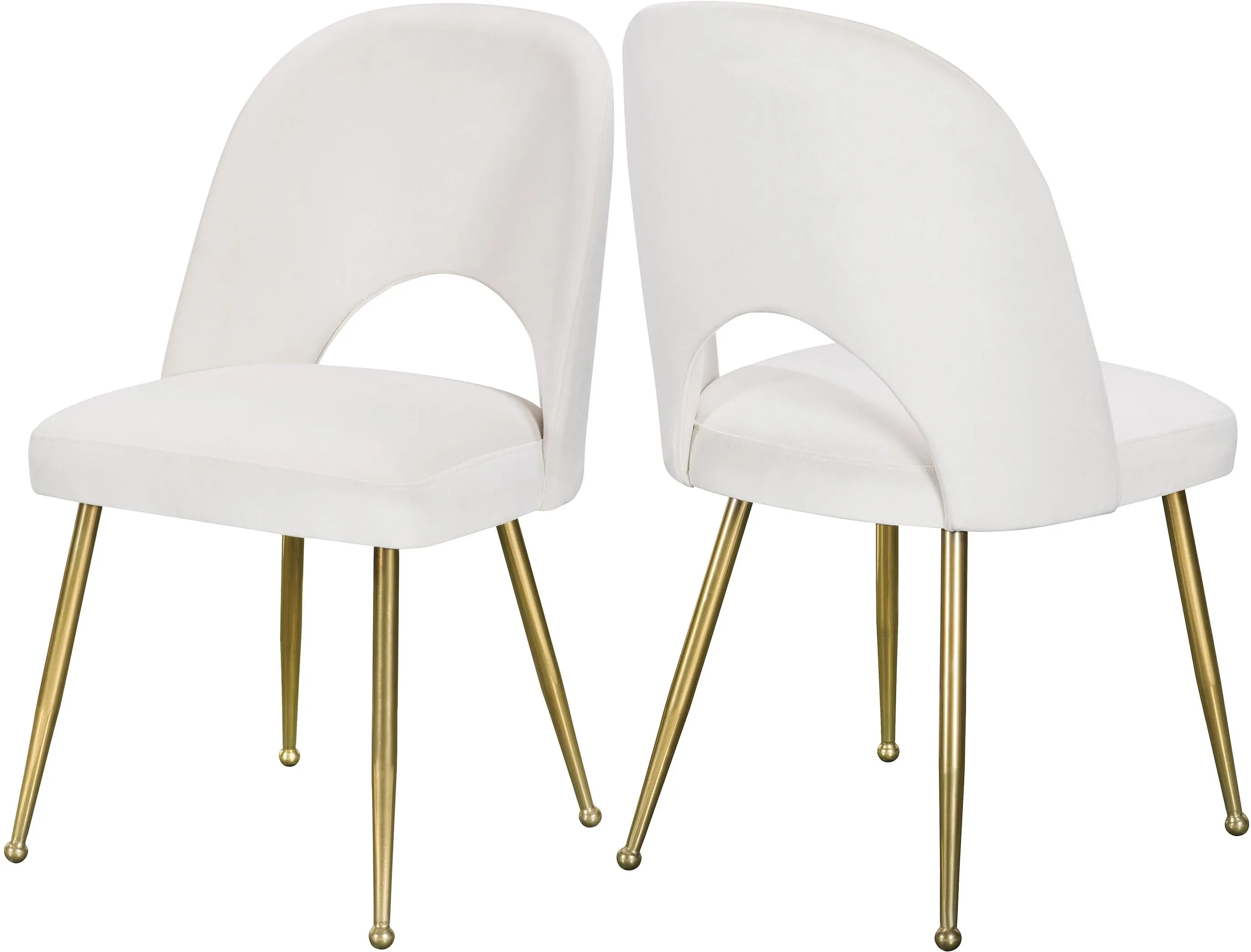 Logan Cream Velvet Dining Chair