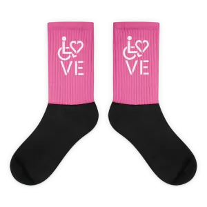 Love (for the Special Needs Community) Pink Socks