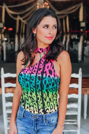 Lushes Leopard Bodysuit - Multi