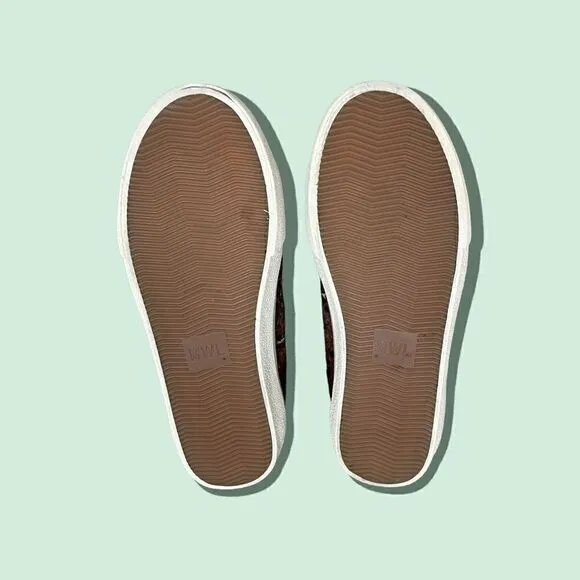 Madewell Low Top Sneakers in Painted Leopard Colorblock Calf Hair