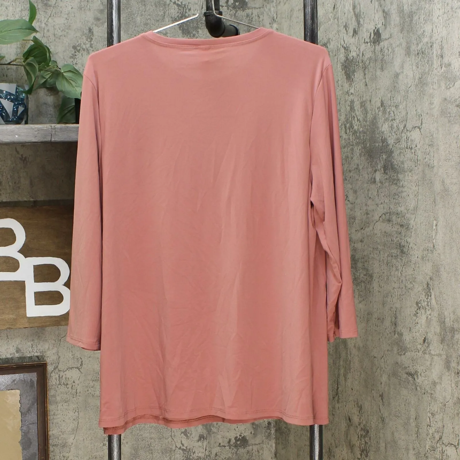 MarlaWynne Women's Flowy Butterfly Tee With 3/4 Sleeves