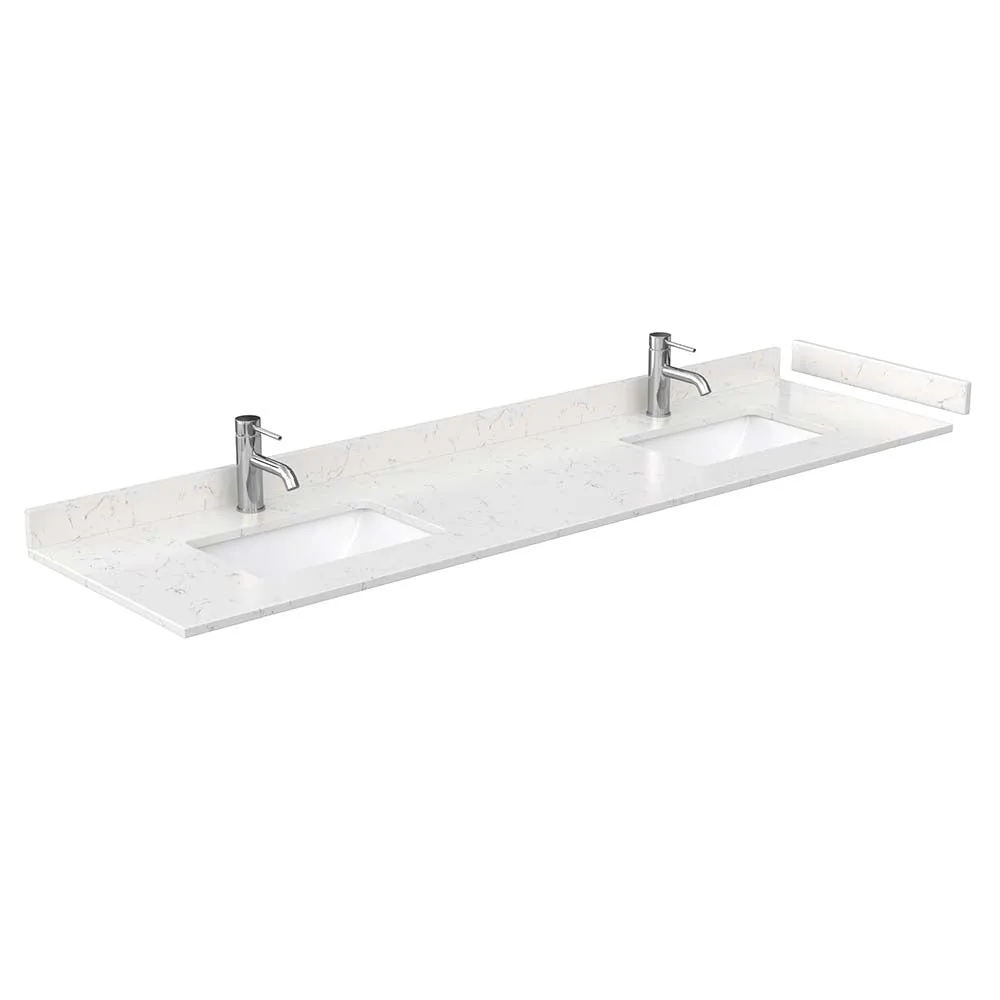 Maroni 80 Inch Double Bathroom Vanity in Light Straw