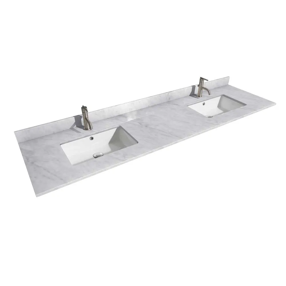 Maroni 80 Inch Double Bathroom Vanity in Light Straw