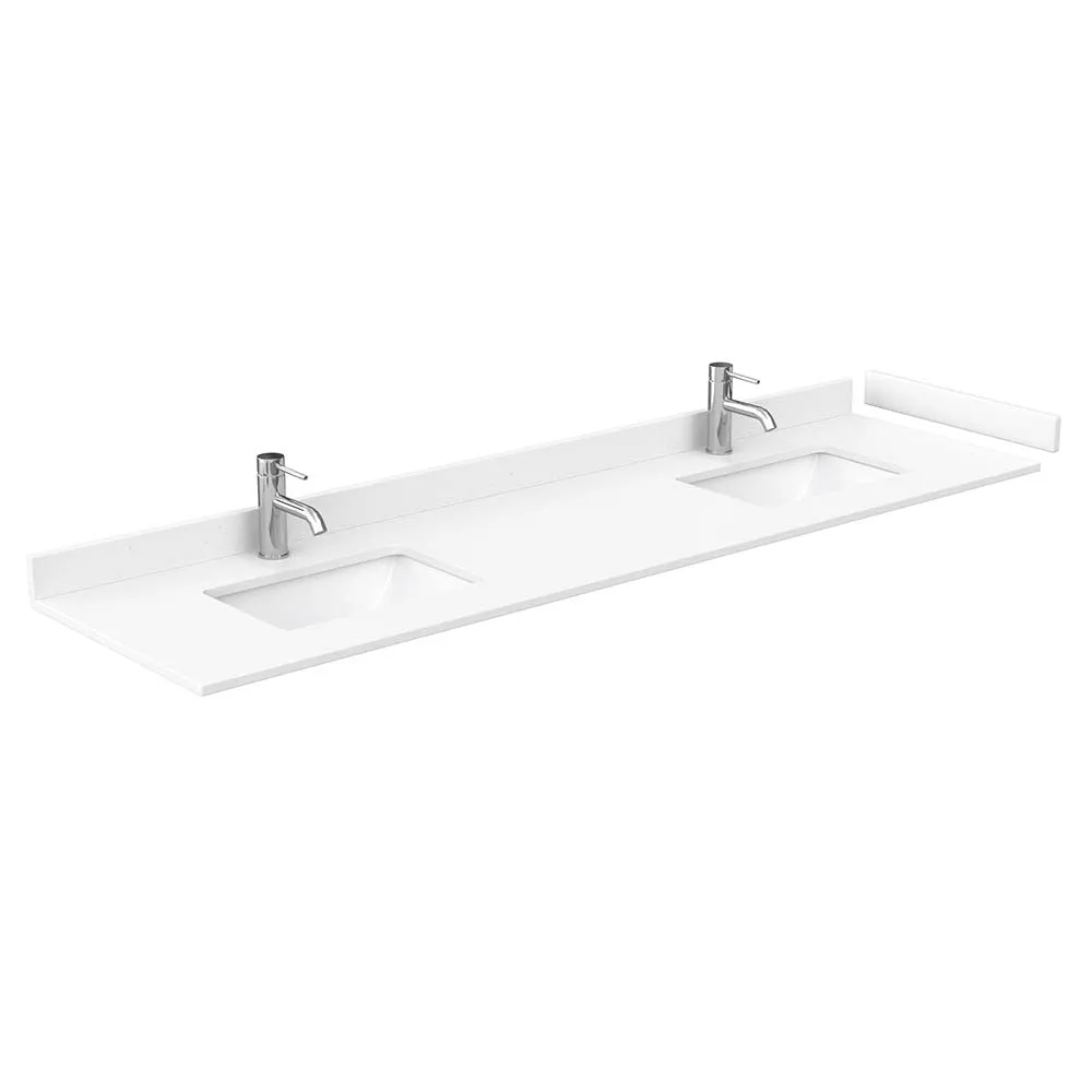 Maroni 80 Inch Double Bathroom Vanity in Light Straw