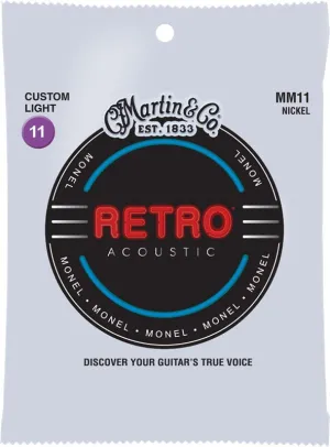 Martin MM11, Retro Monel Acoustic, Custom Light, 11-52