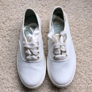Meds for Kate spade white glitter sneakers