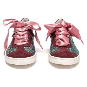 Monnalisa Girls sneakers with glitter details size 27 (10 US)