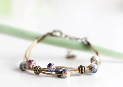 Multi-color Bead Hand-Woven Bracelet