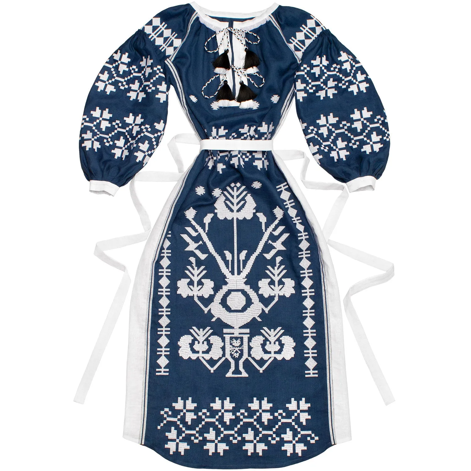 Navy blue Kaftan in Ethnic style