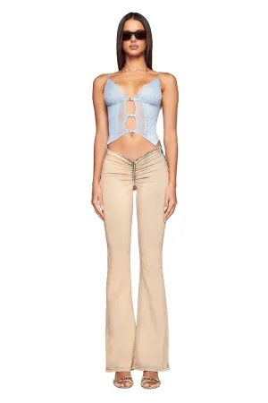 NEAVAH DENIM PANT - NEUTRAL : TAN