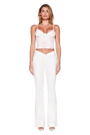 NEAVAH DENIM PANT - WHITE