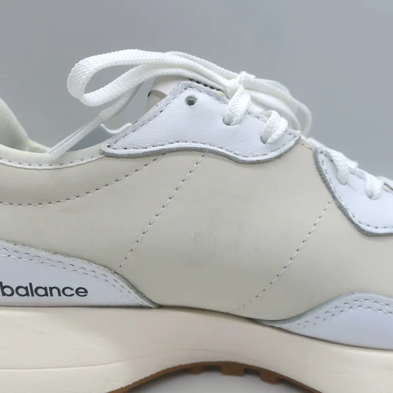 New Balance 327 Sneakers White / Moonbeam Leather Size 7 NEW