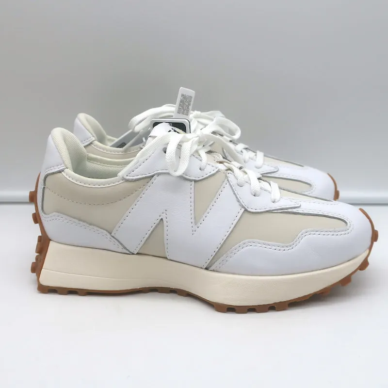 New Balance 327 Sneakers White / Moonbeam Leather Size 7 NEW