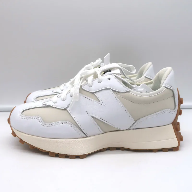 New Balance 327 Sneakers White / Moonbeam Leather Size 7 NEW