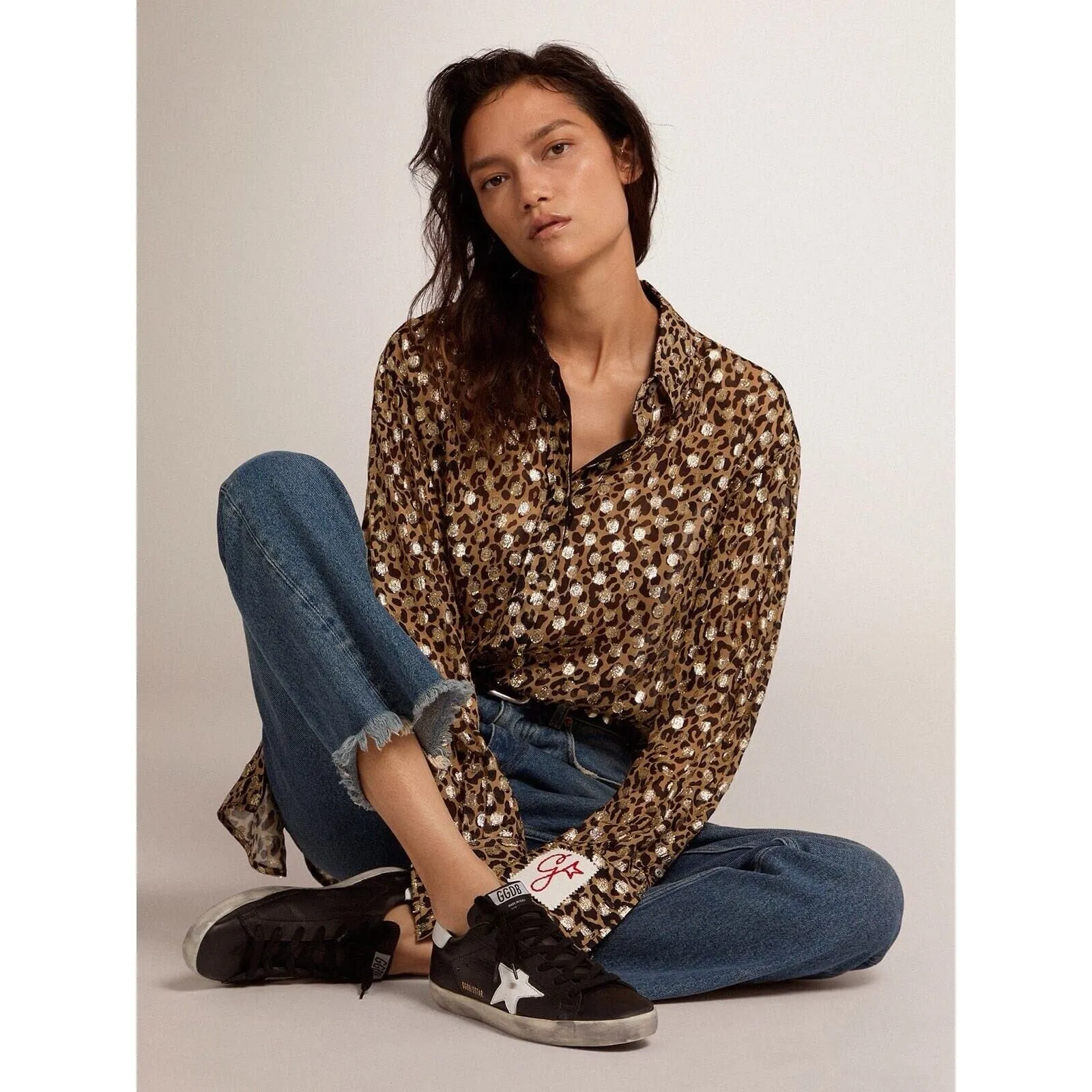NEW Golden Goose Women's Low-Cut Sneakers Black HI STAR Size 8 US (38 EU)
