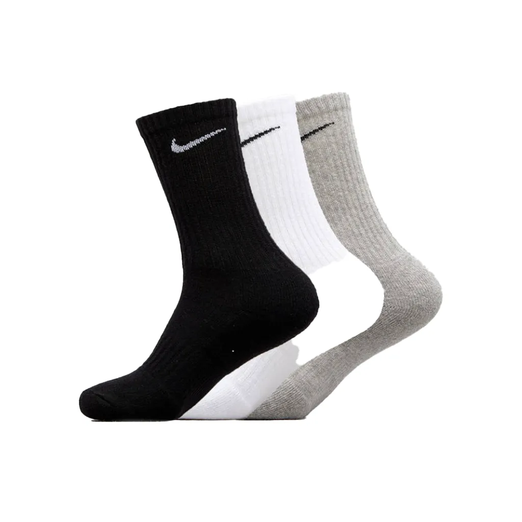 NIKE EVERYDAY CUSHIONED CREW SOCKS 3 PACK - MULTI