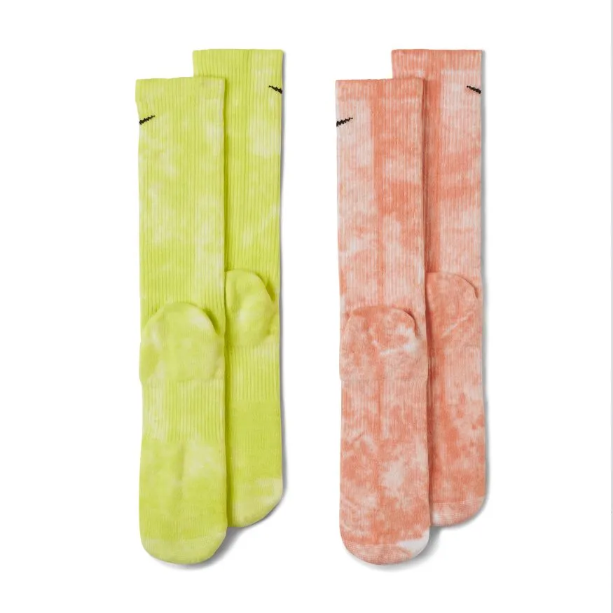 Nike Everyday Plus Cushioned Tie-Dye Crew Socks (2 Pairs)