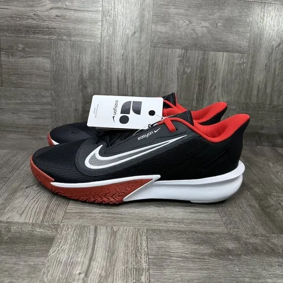 Nike Precision VII Easy Men's size 11 Black Red Basketball Shoes FN0324-001