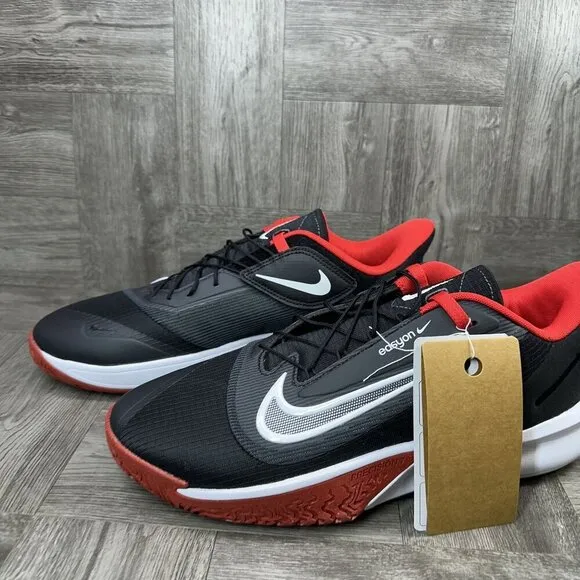 Nike Precision VII Easy Men's size 11 Black Red Basketball Shoes FN0324-001
