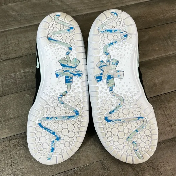 Nike Zoom Pulse Black Hero Blue Nursing Slip On Sz 6