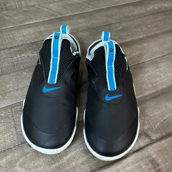 Nike Zoom Pulse Black Hero Blue Nursing Slip On Sz 6