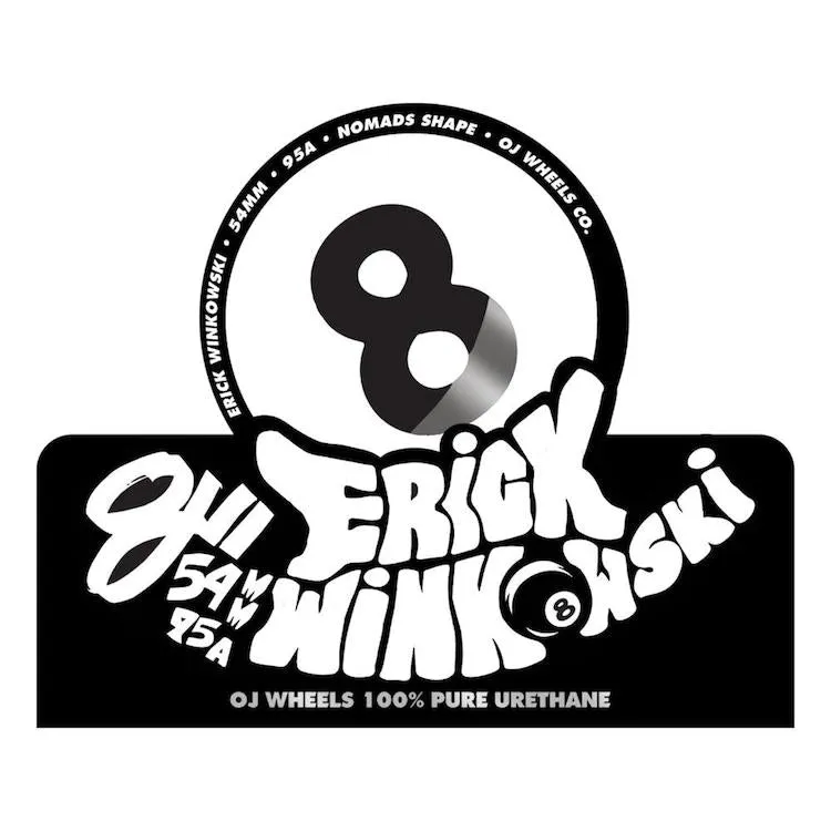 OJ Wheels Elite Winkowski Behind The 8Ball Skateboard Wheels 95a 54mm