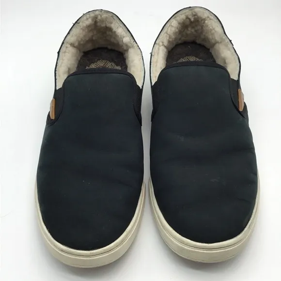 Olukai Pehuea Heu Genuine Shearling Leather Sneaker