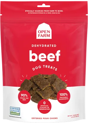Open Farm Dehydrated Beef Dog Treats