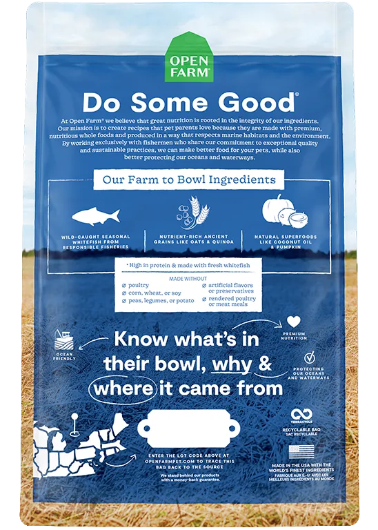 Open Farm Whitefish & Ancient Grains Dry Dog Food