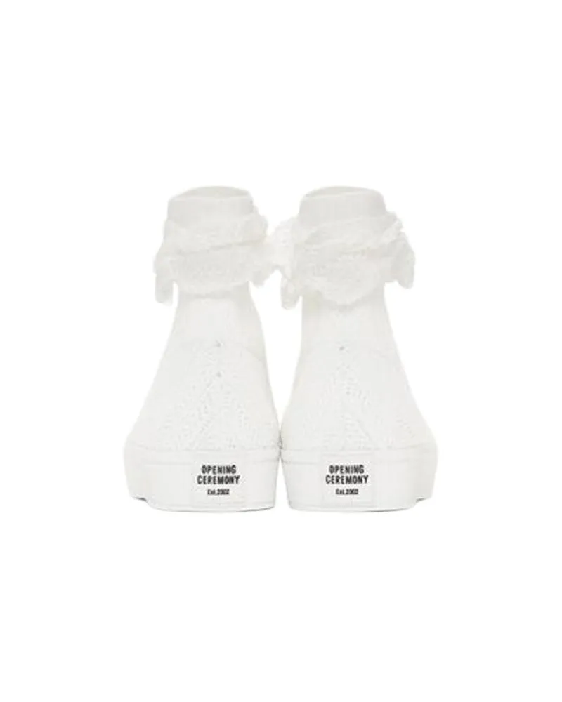 OPENING CEREMONY Women's Bobby Sock Crochet Sneakers, White