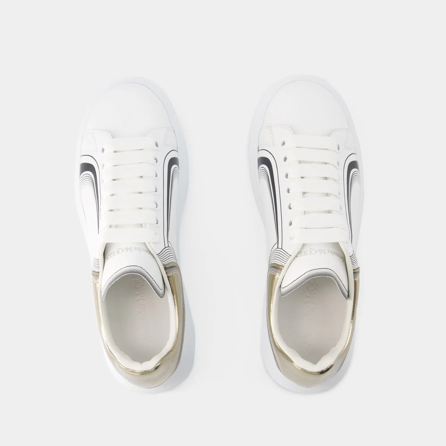 Oversized Sneakers - Alexander Mcqueen - Leather - White/Vanilla
