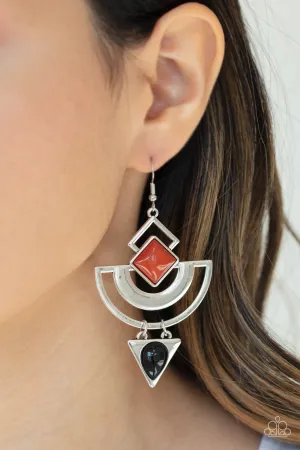 Paparazzi Geo Gypsy - Multi Earrings