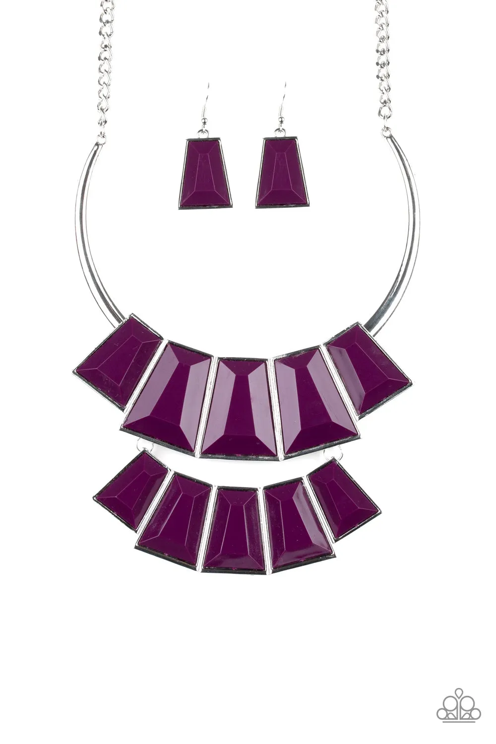 Paparazzi Lions, TIGRESS, and Bears Necklace - Purple