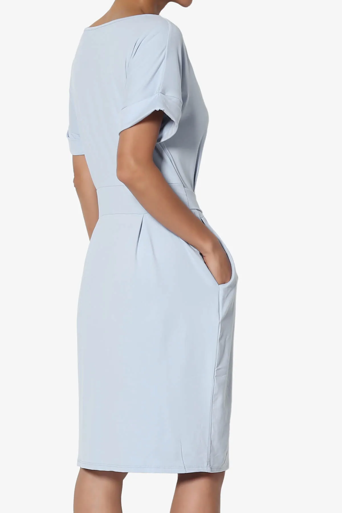 Pennie Tie Waist DTY Jersey Dress PLUS