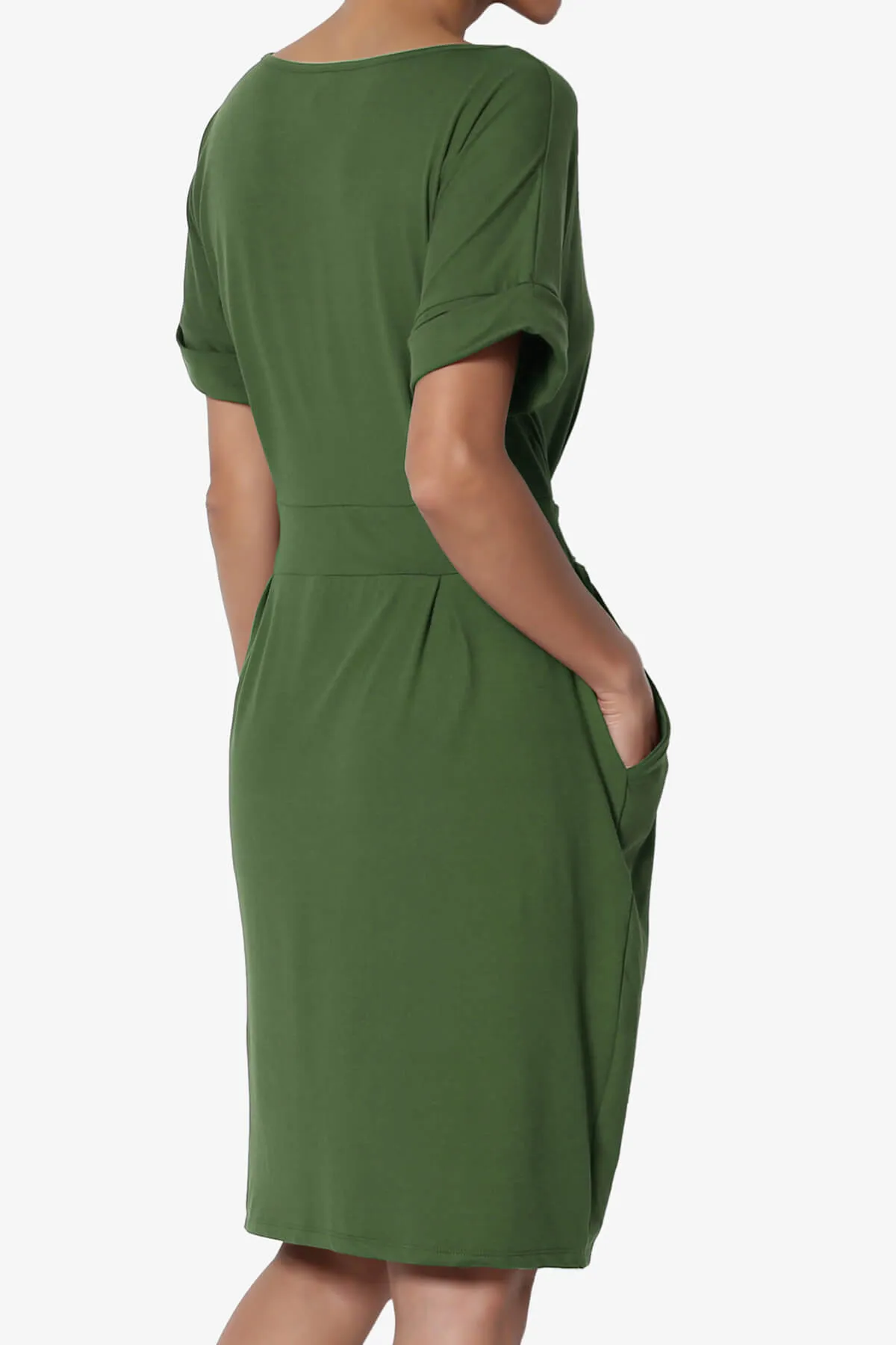 Pennie Tie Waist DTY Jersey Dress PLUS
