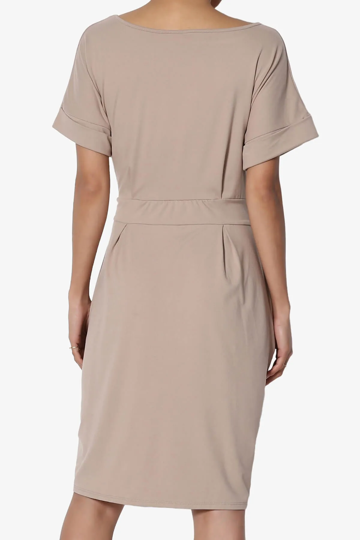 Pennie Tie Waist DTY Jersey Dress PLUS