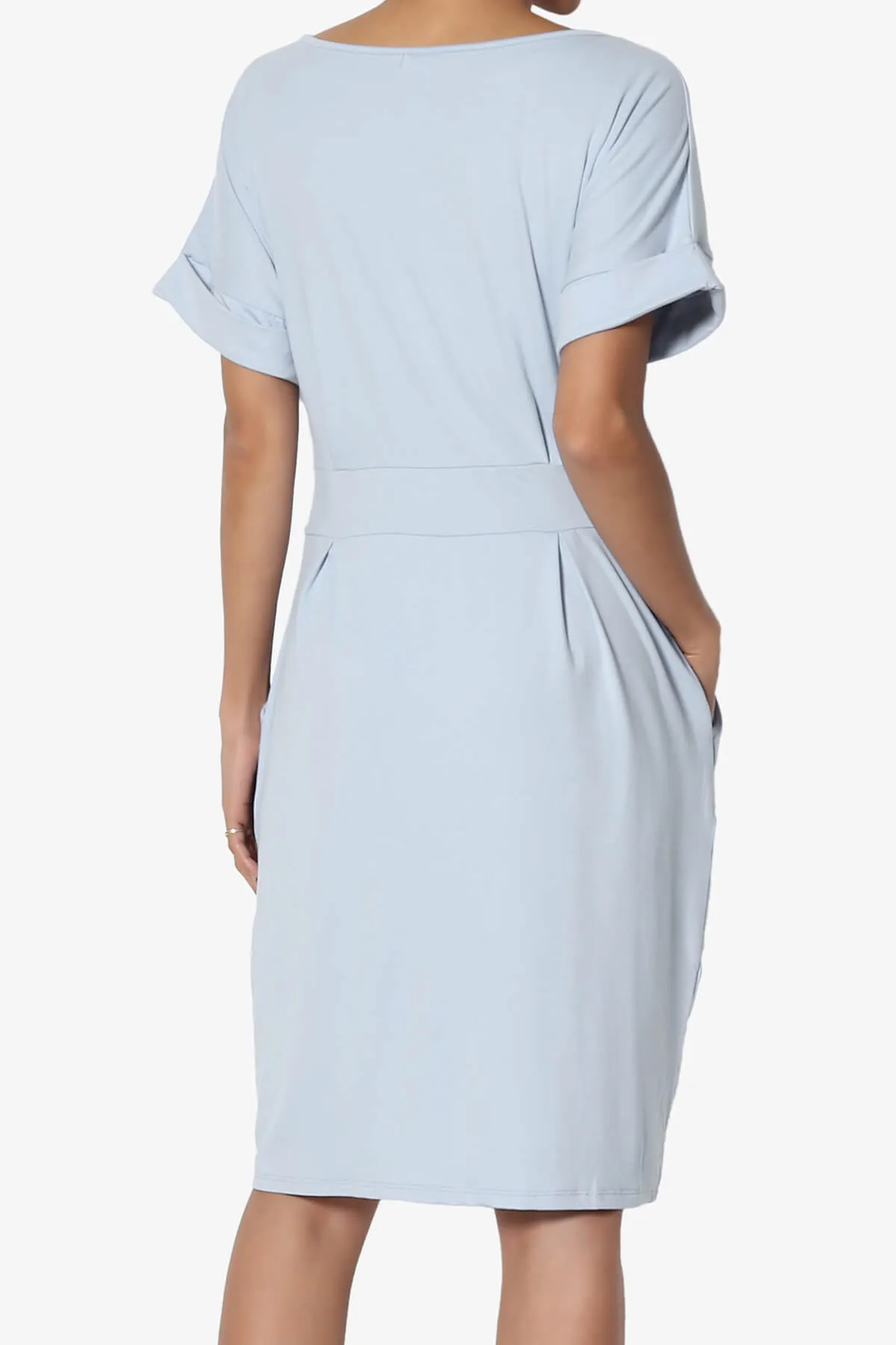 Pennie Tie Waist DTY Jersey Dress PLUS