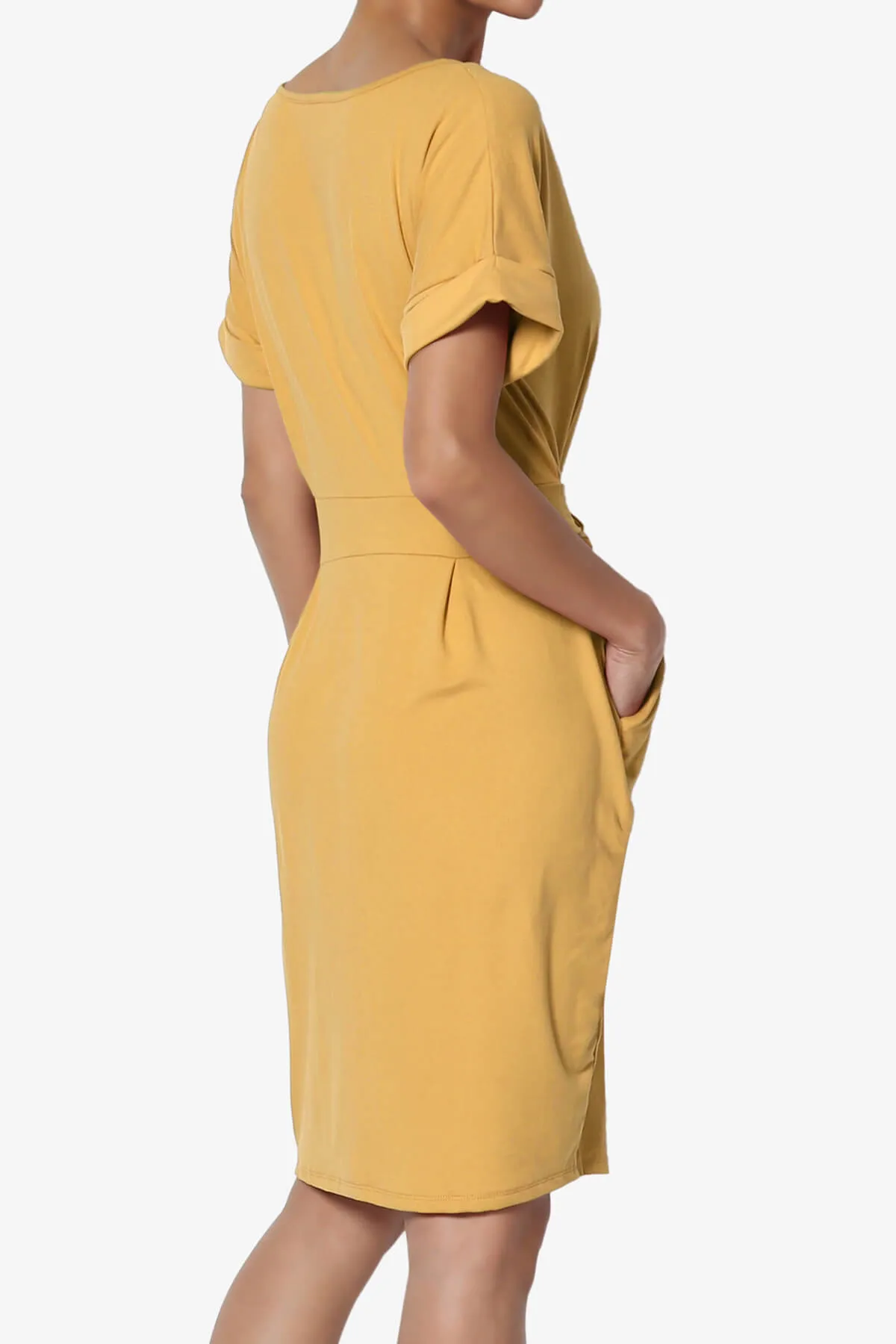 Pennie Tie Waist DTY Jersey Dress PLUS