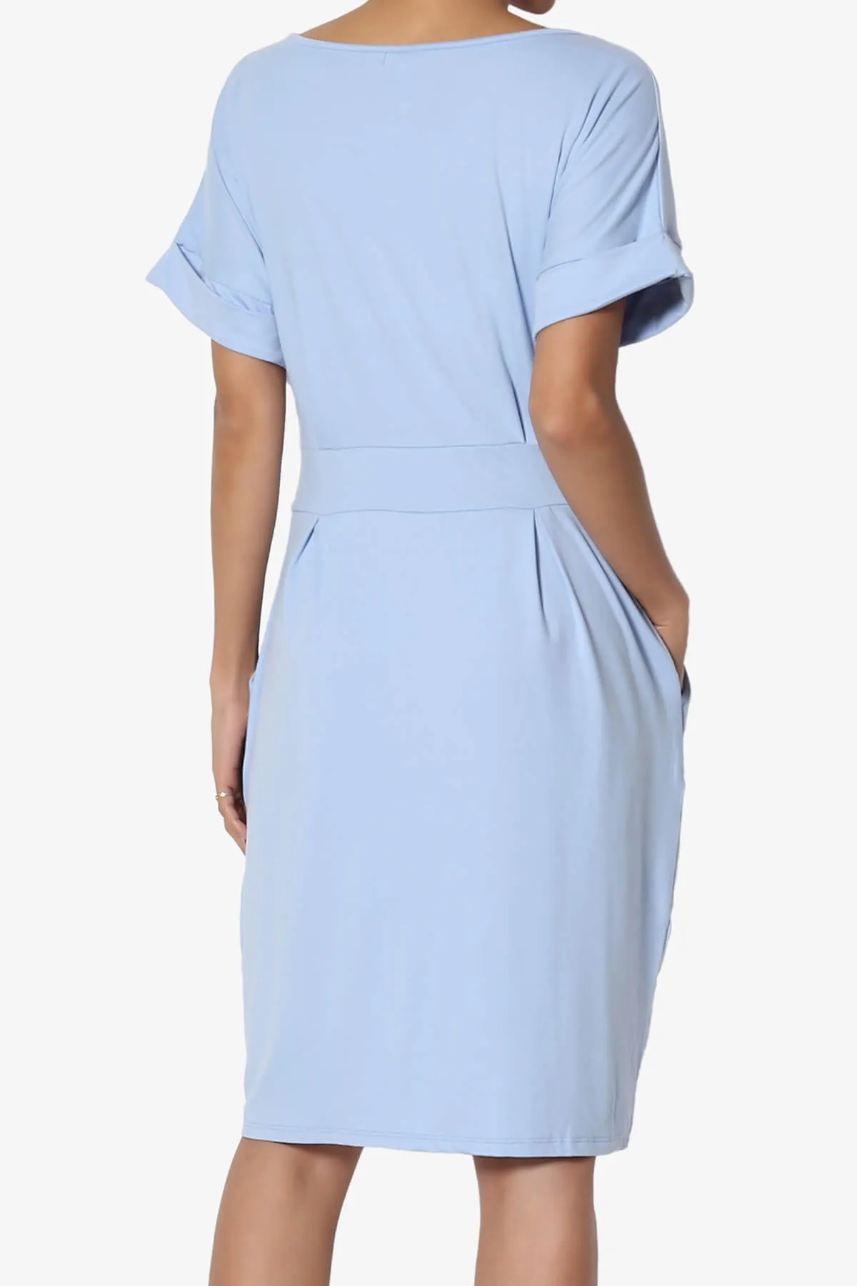 Pennie Tie Waist DTY Jersey Dress PLUS