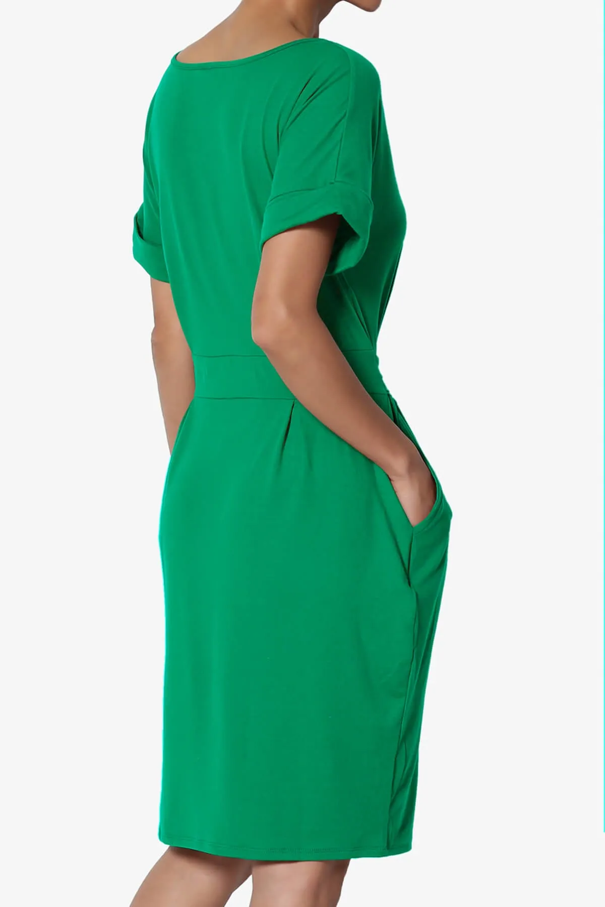 Pennie Tie Waist DTY Jersey Dress PLUS
