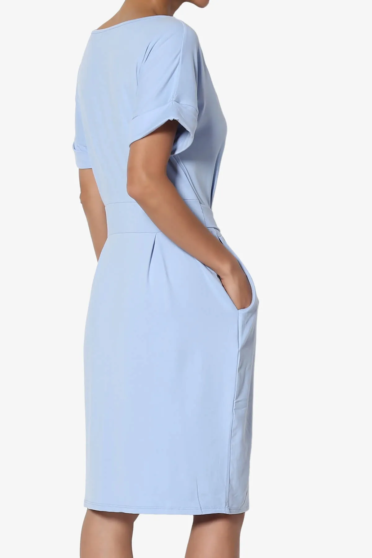 Pennie Tie Waist DTY Jersey Dress PLUS