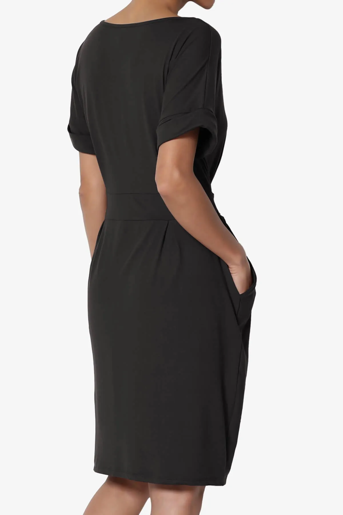 Pennie Tie Waist DTY Jersey Dress PLUS