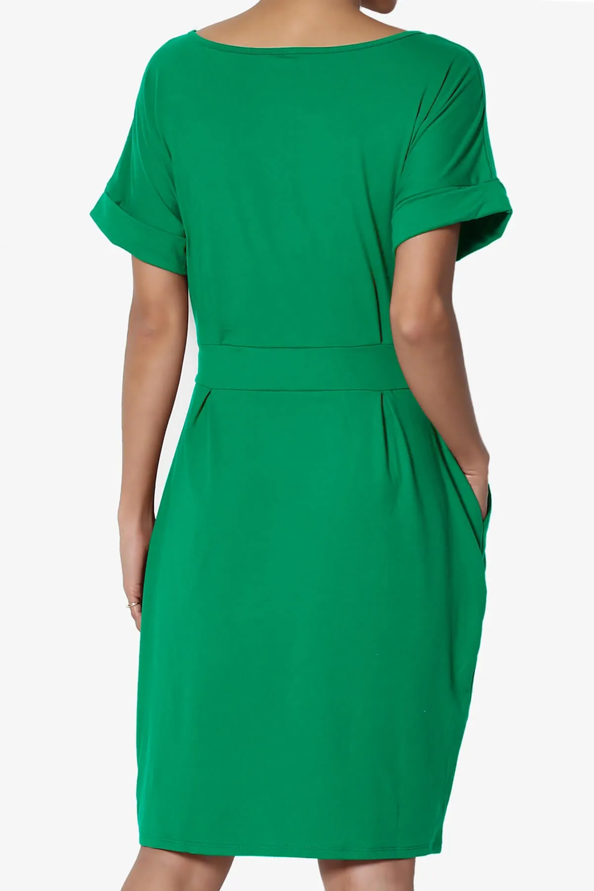 Pennie Tie Waist DTY Jersey Dress PLUS