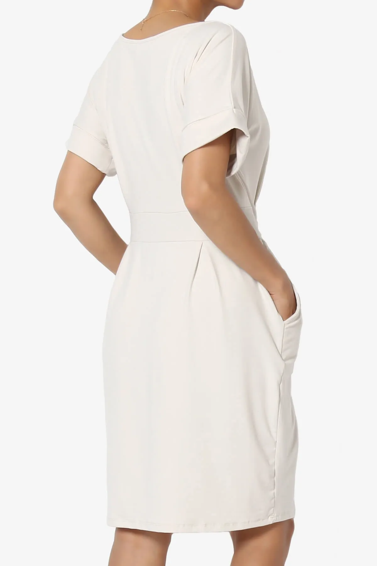 Pennie Tie Waist DTY Jersey Dress PLUS