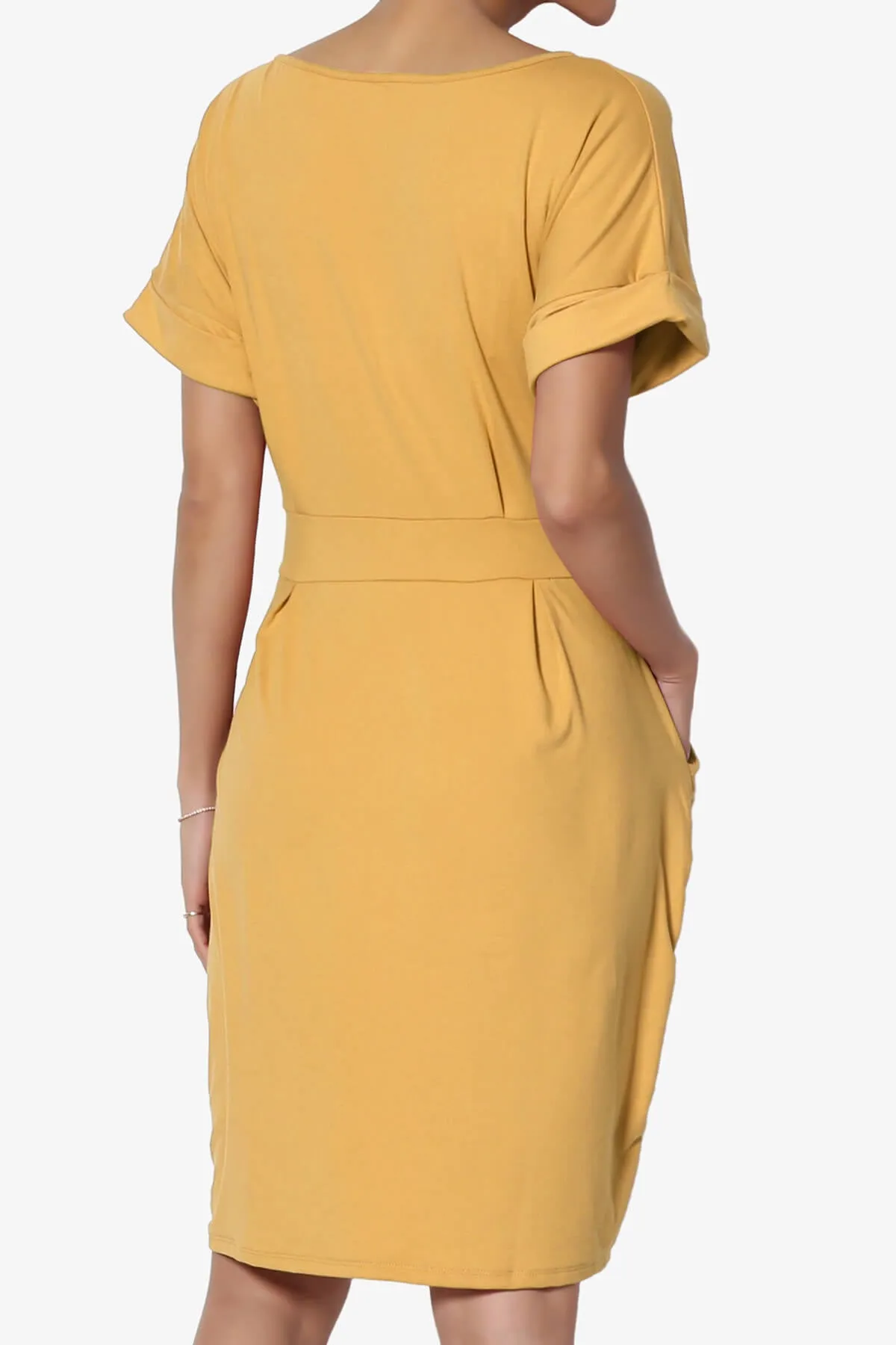 Pennie Tie Waist DTY Jersey Dress PLUS