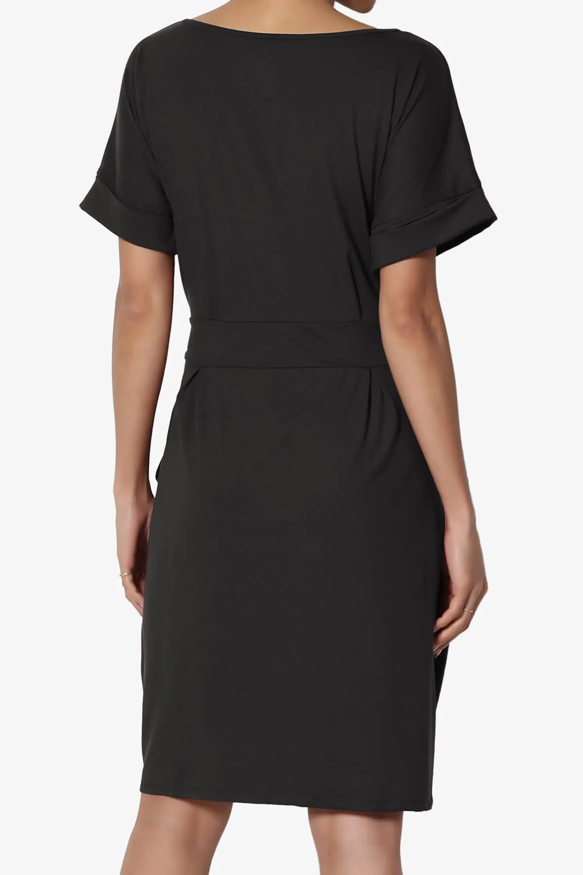 Pennie Tie Waist DTY Jersey Dress PLUS