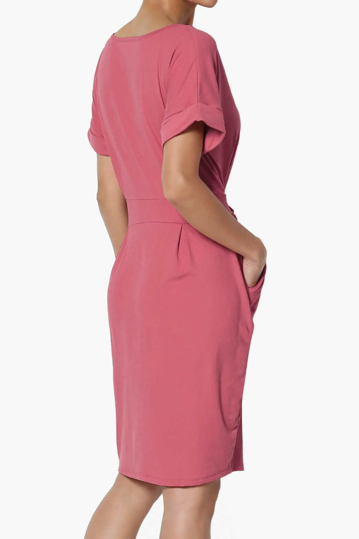 Pennie Tie Waist DTY Jersey Dress PLUS